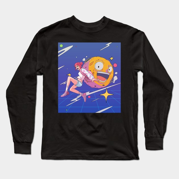 Moon Festival Long Sleeve T-Shirt by Shaogao